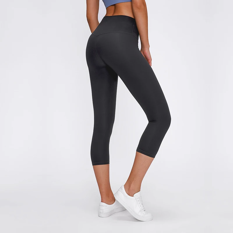 

Sports Tights Wholesale High Waist Sports Pant Capri Leggings Women, Picture shows