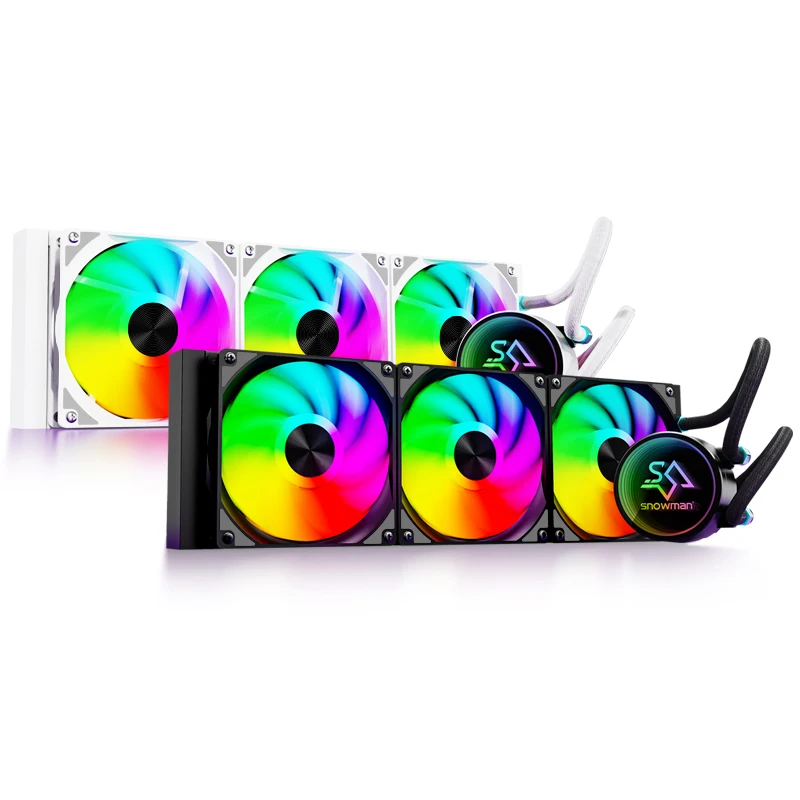 Snowman 360-mm-Wasserkühlung, ARGB, Infinity-Mirror-Pumpe
