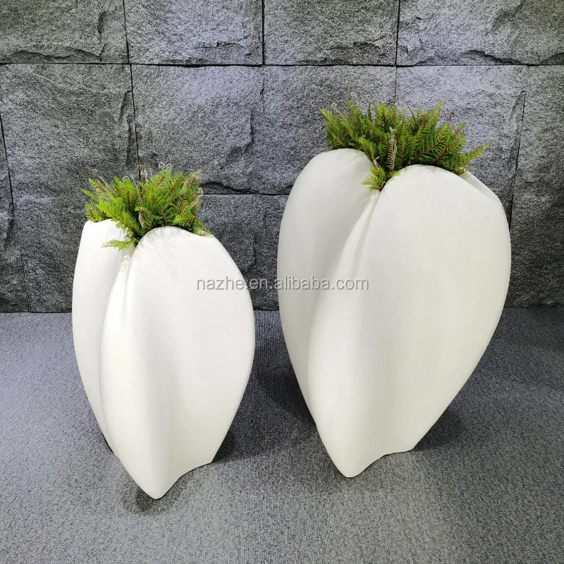 

Nordic modern home garden product flower pots indoor potted garden large outdoor planter large plant pots fiberglass planters, Picture