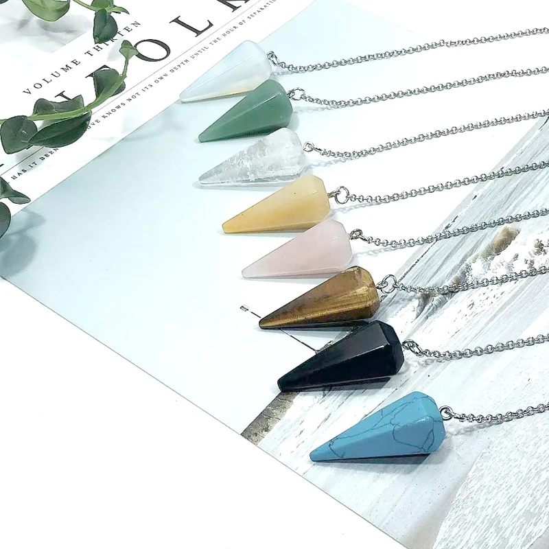 

Wholesale Natural Crystal Pendant Pendulum Crystal Pendant