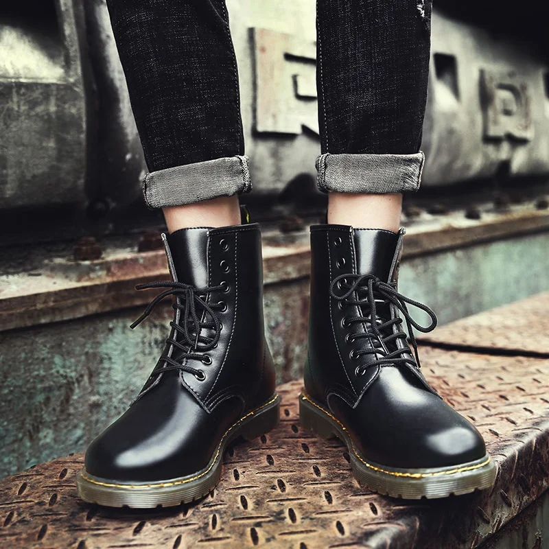

Trending winter snow brand shoes genuine leather boots for men