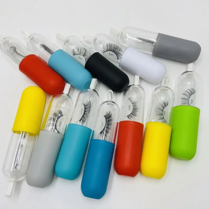 

25 mm eyelash vendor siberian mink eyelash strips fluffy mink eyelash private label eyelashes, Natural black