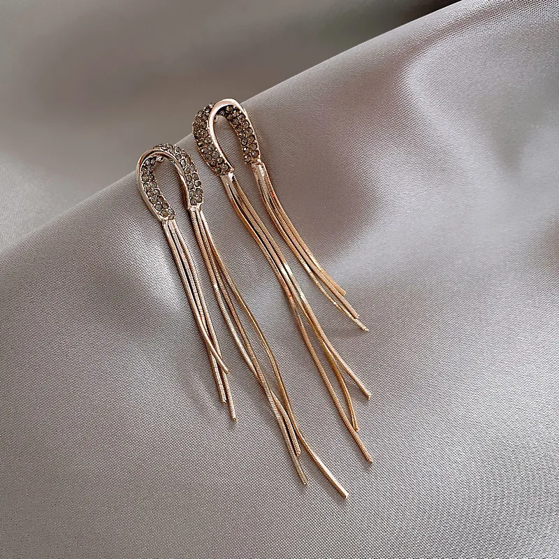 

Aimgal Jewelry 925 sterling silver earrings Tassel earrings