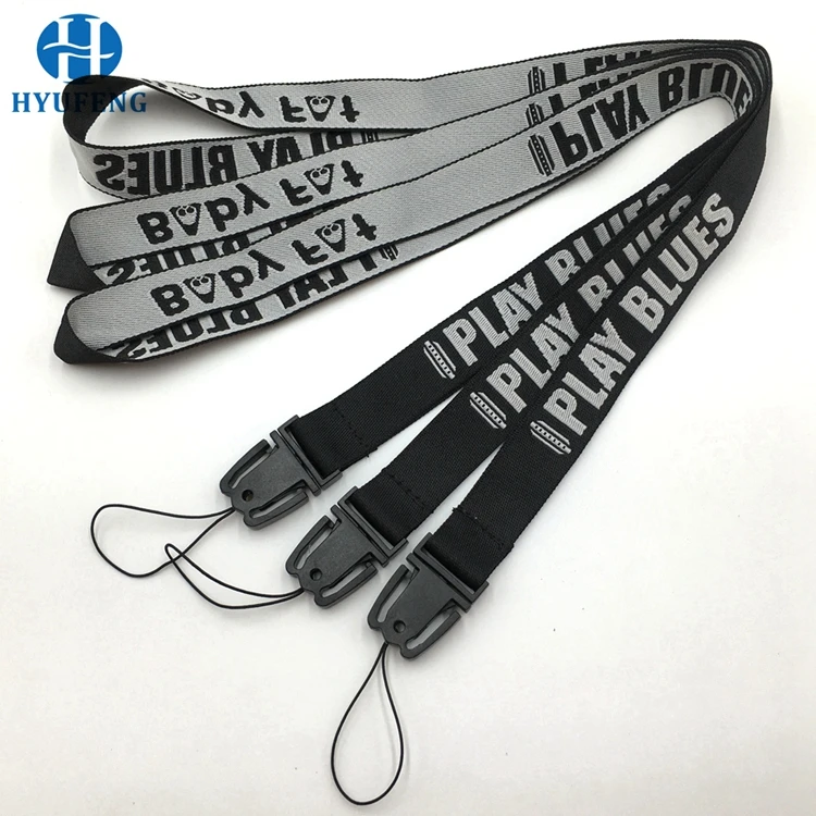 
Custom print logo woven polyester fabric key ID card holder rainbow lanyard with clip/buckle no minimum order 