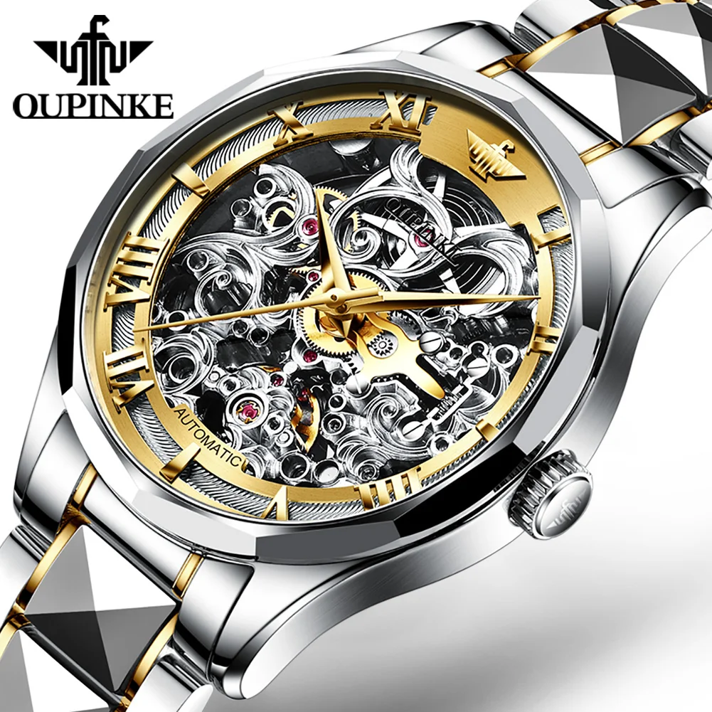 

Hot Sell High Quality Men Watch Sport Luxury Men Business Stainless Steel Automatic Mechanical WristWatch