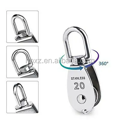 50 Ton Snatch Block Swivel Clevis Shackle Wire Rope Pulley