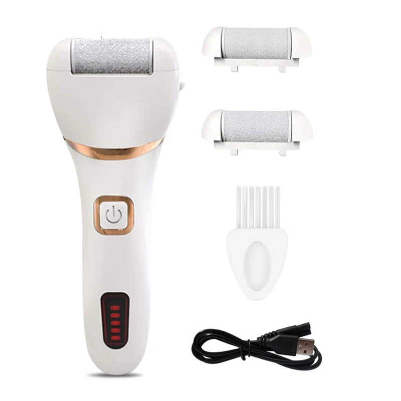 

Electric Vacuum Adsorption Foot Grinder USB Rechargeable Pedicure Tools Foot File Care Tool Remover Absorbing Machine Dead Skin, White