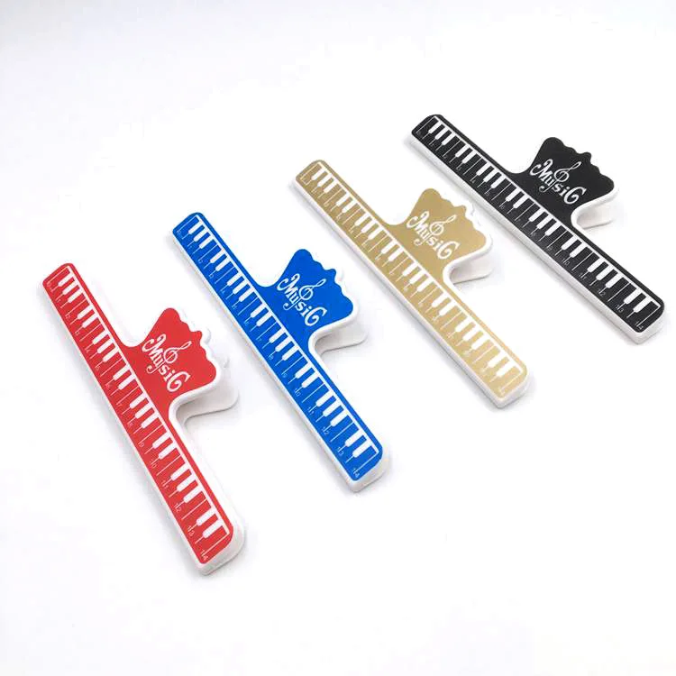 

Universal Piano Sheet Music Clip Book Paper Holder for Guitar Violin Musical Instrument Accessories, Black,blue,red and gold