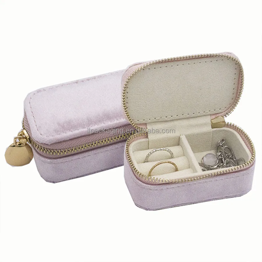 Mini Jewelry Box for Travel Custom Eye-catching Travel Rings Necklace Bracelet Jewelry Case fancy luxury jewelry box