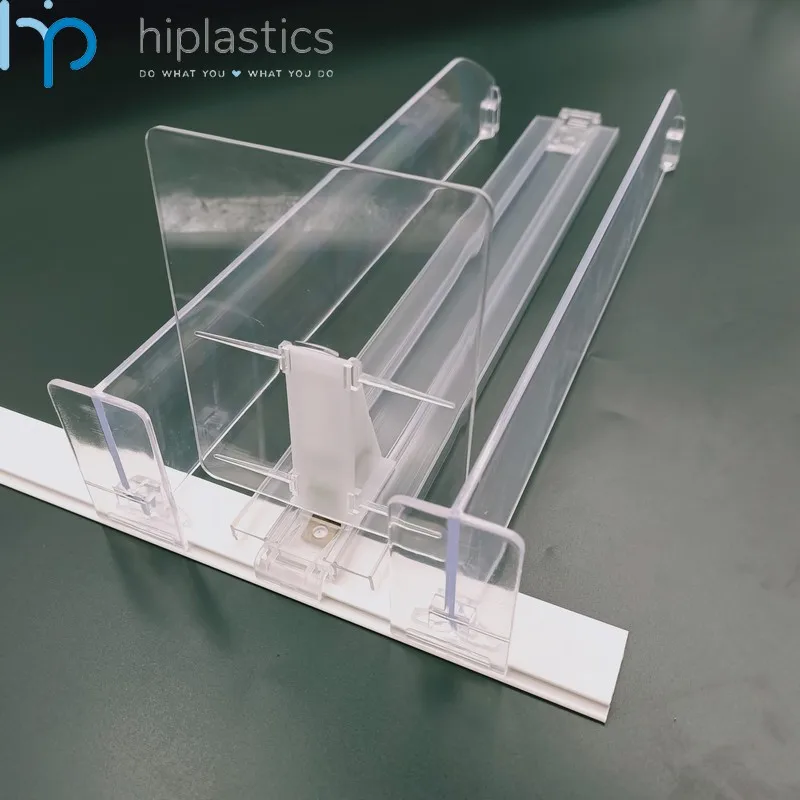 Hiplastics Supermarket Pvc Clear Shelf Pusher Shelves Dividers For ...