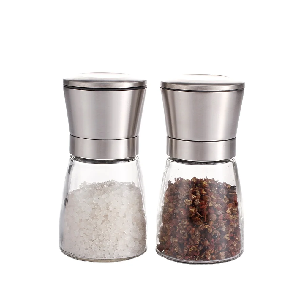 

Manual Premium Stainless Steel Salt and Pepper Grinder/Mill, Silver