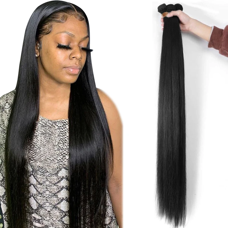 

Cambodian Straight Cuticle Aligned Virgin Hair Bundles,Double Drawn Mink Unprocessed Human Hair Extension