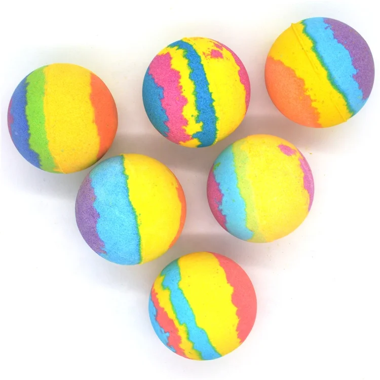

Essencial Oil Rainbow Colorful Jumbo Bath Fizzie Gift for Kids Bulk Customized Unicorns Bath Bomb, N/a