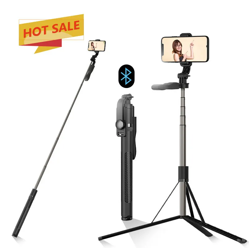 

SYOSIN 2021 Trending 360 Rotation Wireless Shutter Selfie Stick L05 With Long Tripod 149cm Length Extendable Selfie Tripod