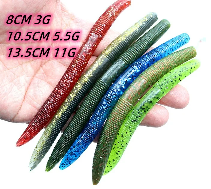 

Amazon hot sale 3" 4" 5" lure senko soft Worm Wacky Fishing Maggot plastic senko worm soft lure bait, Vavious colors