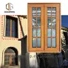Low price aluminum half round window 3 pane casement windows 29 x 47
