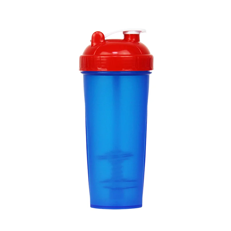 

600ML BPA Free Colorful Lid Gym Protein Fitness Plastic Sport Shaker Cup Mixing Ball protien shaker bottles, Customized color