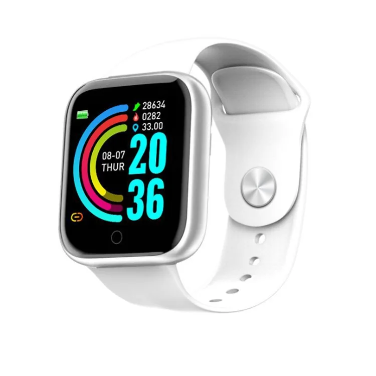 

made in china blood oxygen and heart rate monitor ladies Y68 smart watch touch screen fitness smart bracelet