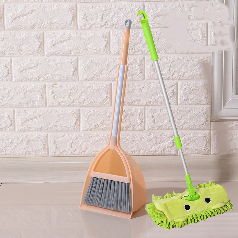 

kids in kitchen broom miniature utensils toys for children Pretend Play mops floor cleaning pretend play Cleaning To set, Blue