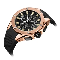 

2019 hot sale Megir 2053 new fashion 30M water resistant feature Chronograph wrist quartz men's watches with silicone strap