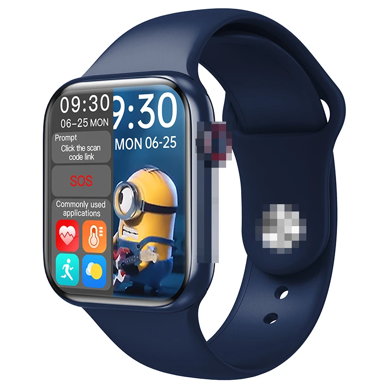 

HW16 smart watch series 6 split screen display BT5.2 IP67 waterproof smartwatch for Android IOS pk HW12 FK88 W26, Black,white,red,pink,blue