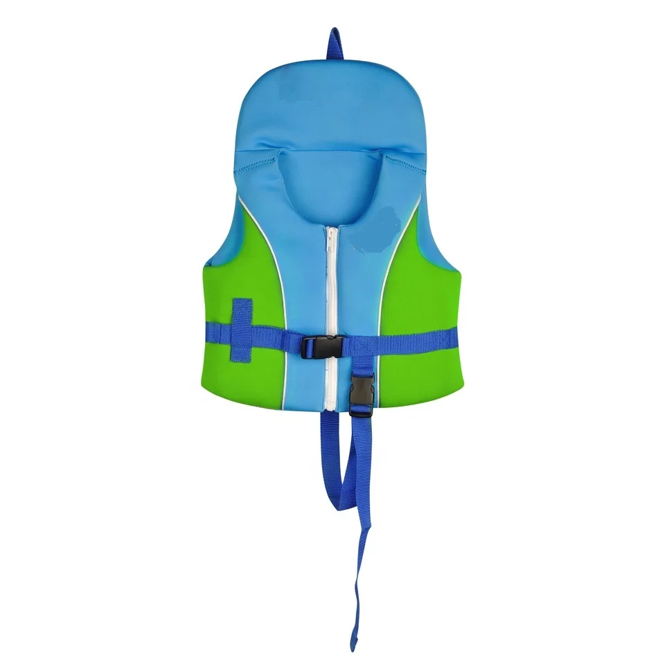 儿童浮动背心套装游泳浮力援助儿童游泳安全背心 sbr 充气救生衣