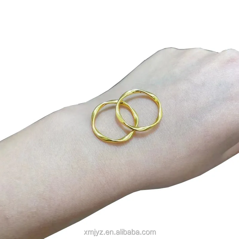 

Certified In Stock Wholesale Hipster 5D Cyanide-Free Gold Ring Mobius Strip Ring 24K Ring Pure Gold 999