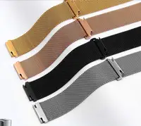 

Stainless Steel Watch Strap Mesh Band Magnet Adjustable Length smart quick release milanese loop mesh magnetic watch strap