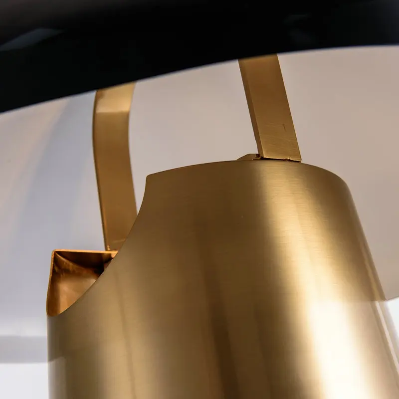 
Modern Nordic Design Iron Idea Mushroom Metal Gold Minimalist Bedside Table Lamp Light For Hotel Home Office for Bedroom 