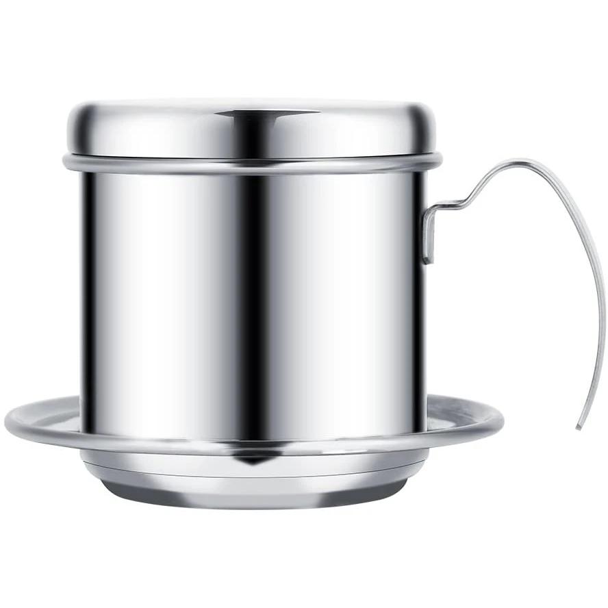 

Camping Portable Pour Over Coffee Maker Vietnam Cup Reusable Stainless Steel Drip Coffee Filter
