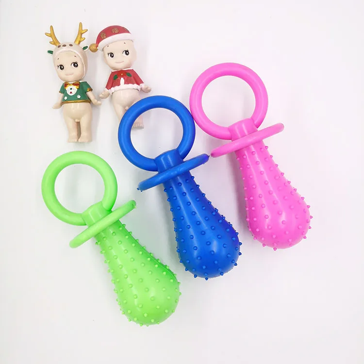 

Manufacturer wholesale pacifier shape chewing tpr rope set chew resistence pet dog interactive toys, Picture