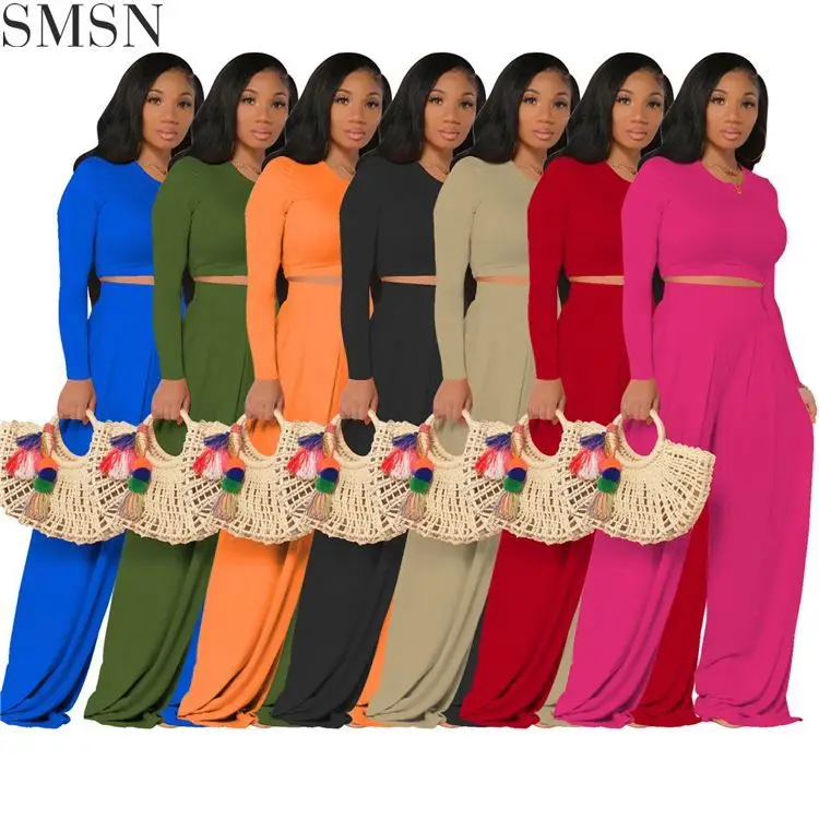 

New Arrival Fall Suit Pants, Crew Neck Short Jacket Slacks, Two Piece Workout Suit two piece set tracksuit