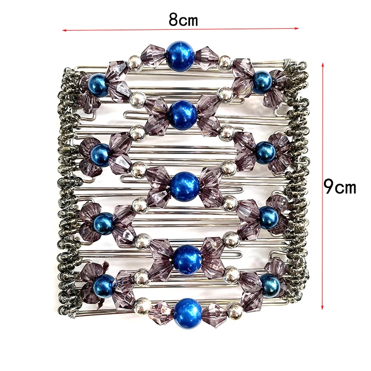 

Magic Wood Beads Magic Hair Slide Combs Metal magic combs, Any color is available