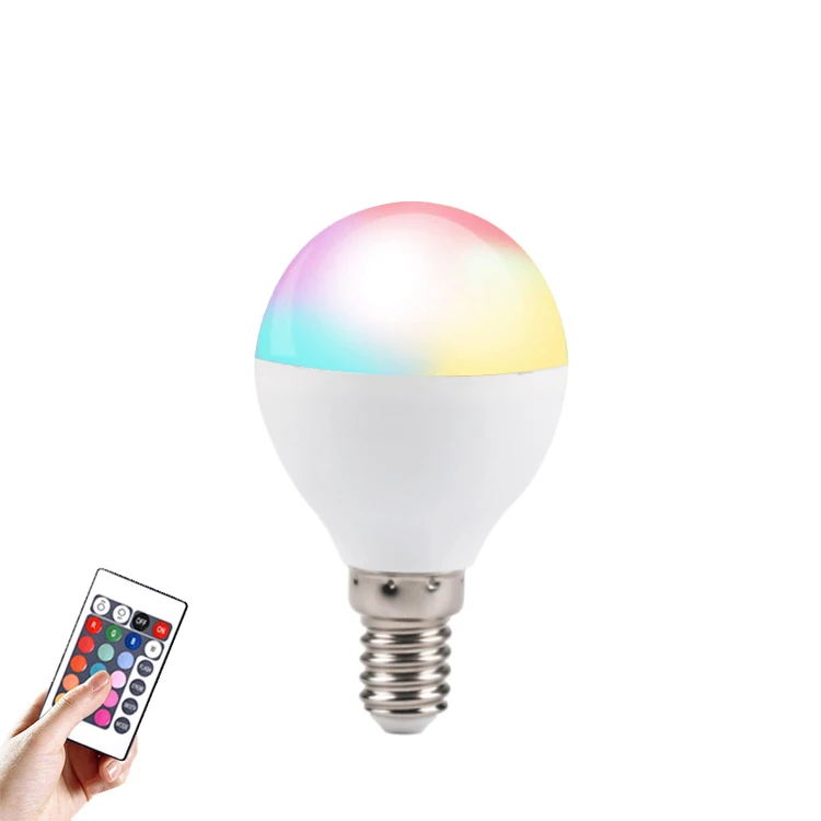 IR Remote 220 Degree Beam Angle Color Temperature Adjustable Dimming RGBW Multi Color LED Bulb