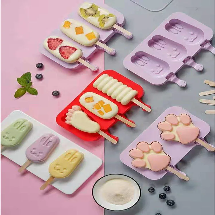 Molde De Paleta De Hielo,Molde De Paleta Casero Libre De Bpa,50 Palos