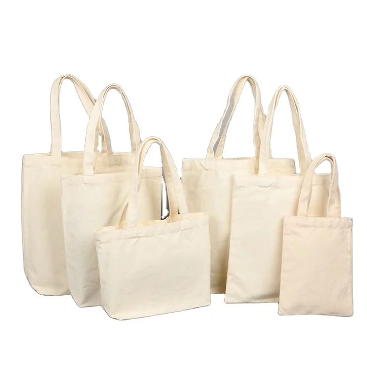 

Wholesale Custom Print Logo Cheap Reusable White Muslin Shopping Plain Beige Blank Cotton Canvas Tote Bag