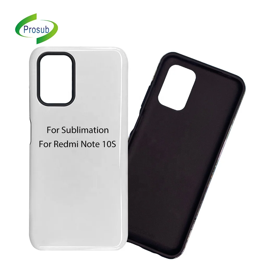 

Prosub Wholesale Sublimation Mobile Cover TPU PC Tough Coated 3D Blank Sublimation Cell Phone Case For Redmi Note 10S