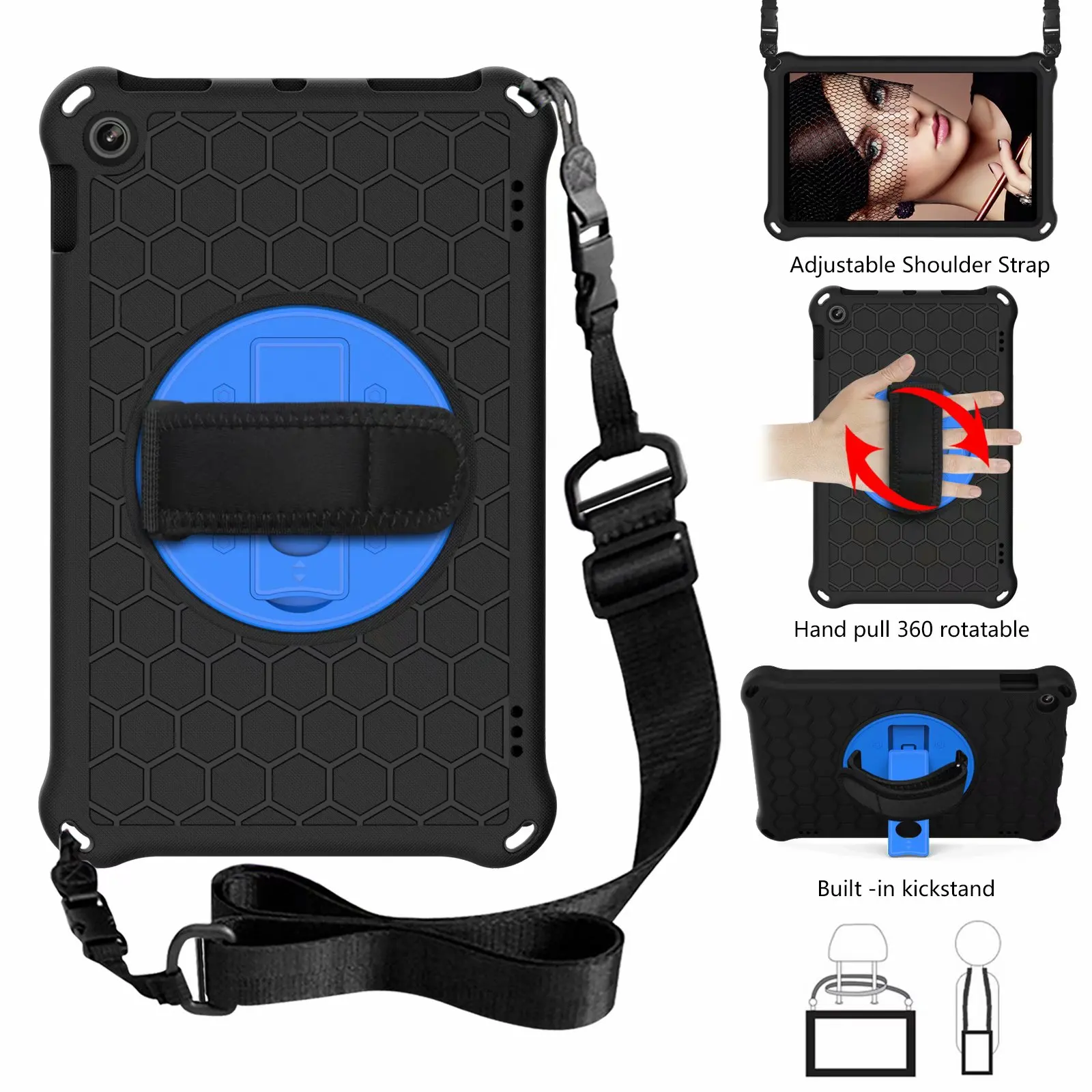 

For Amazon Fire HD 10 2017 2018 2019 Eva tablet cover, 10colors