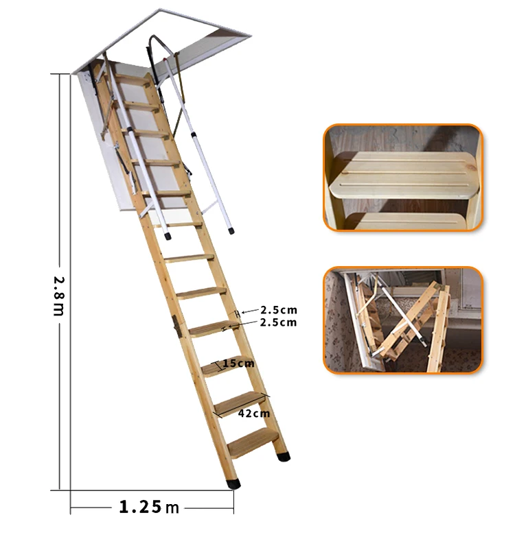 rustic wood ladder