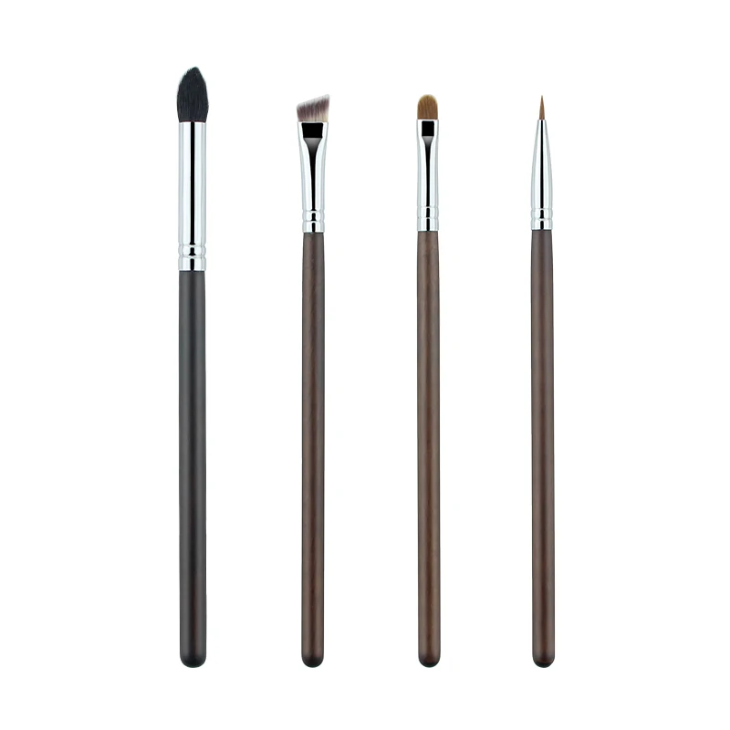 

Anmor 4Pcs Eye Brow Shadow Eyebrow Makeup Brushes Set Tapered Wooden Goat Hair Brush, Brown