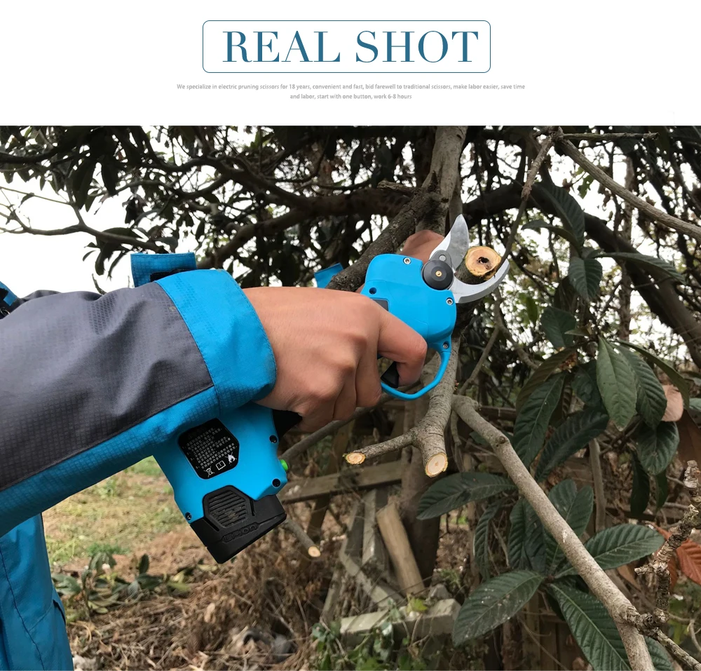 Swansoft Cordless Battery Electric Vineyard Pruning Shear,Scissors,Manual Mini Cutter Tree