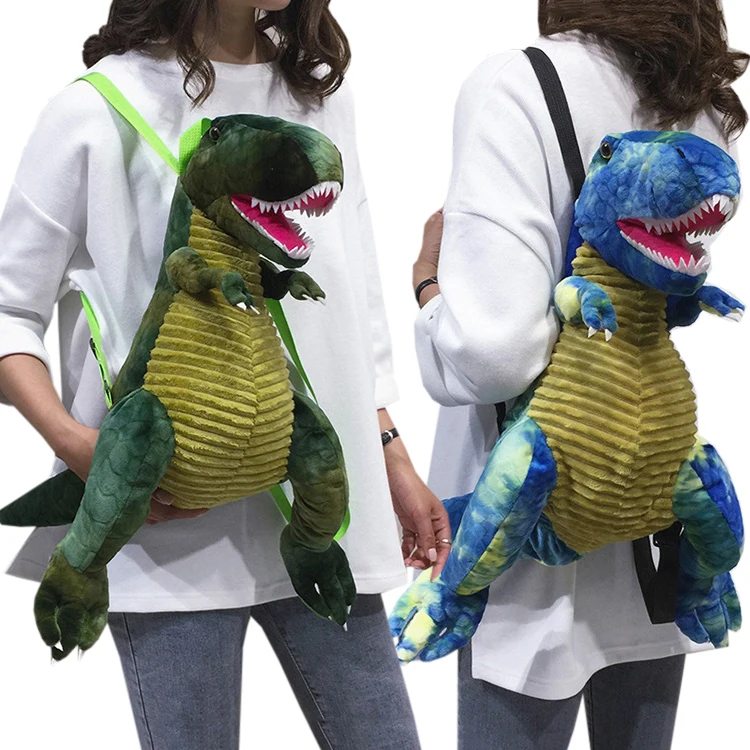 

60 cm Colorful Dinosaur Plush Backpack for Boy Kids Jurassic Animal Kindergarten School Bag Back Pack Mochila peluche dinosaurio