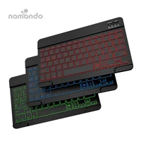 

Universal Slim Portable Wireless Bluetooth 3.0 7-Colors Backlit Keyboard with Built in Rechargeable Battery
