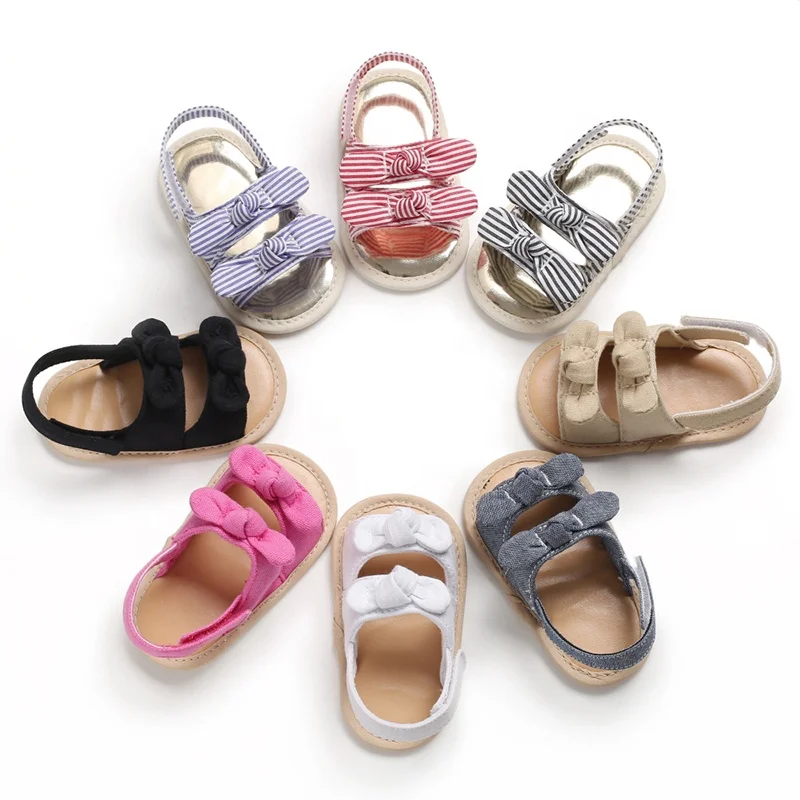 

Designer Summer barefoot Bowknot Toddler Summer Baby Shoes Sandal for Girl