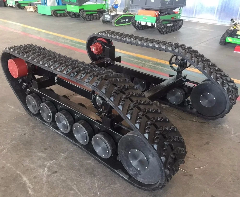 Tracked Chassis Undercarriage Platform Rubber Track Small Rubber Track ...