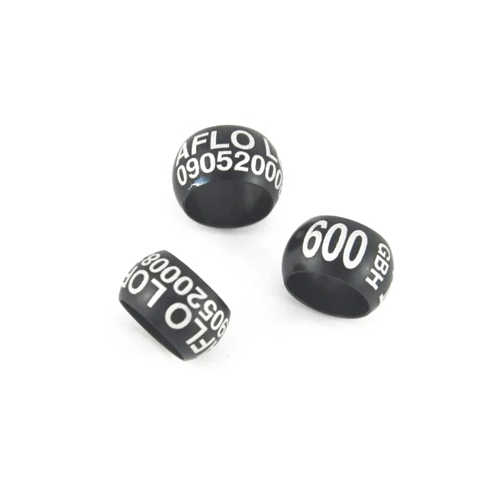 

2022 dark brown Round bead-like aluminum ring bird ring