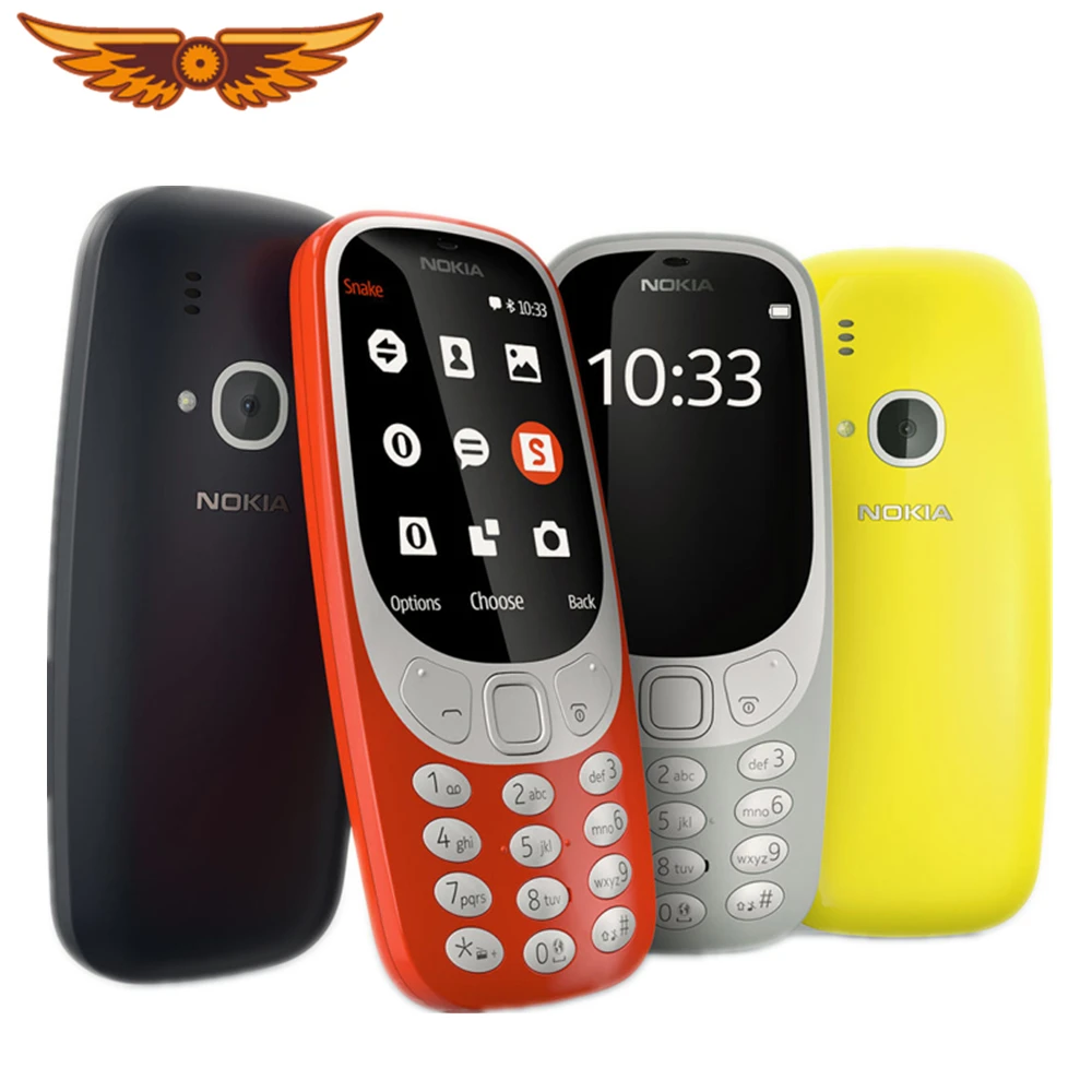 

Original for Nokia 3310 (2017) 2.4 Inches 2G 2MP Dual SIM Cards Refurbished Unlocked Cellphone