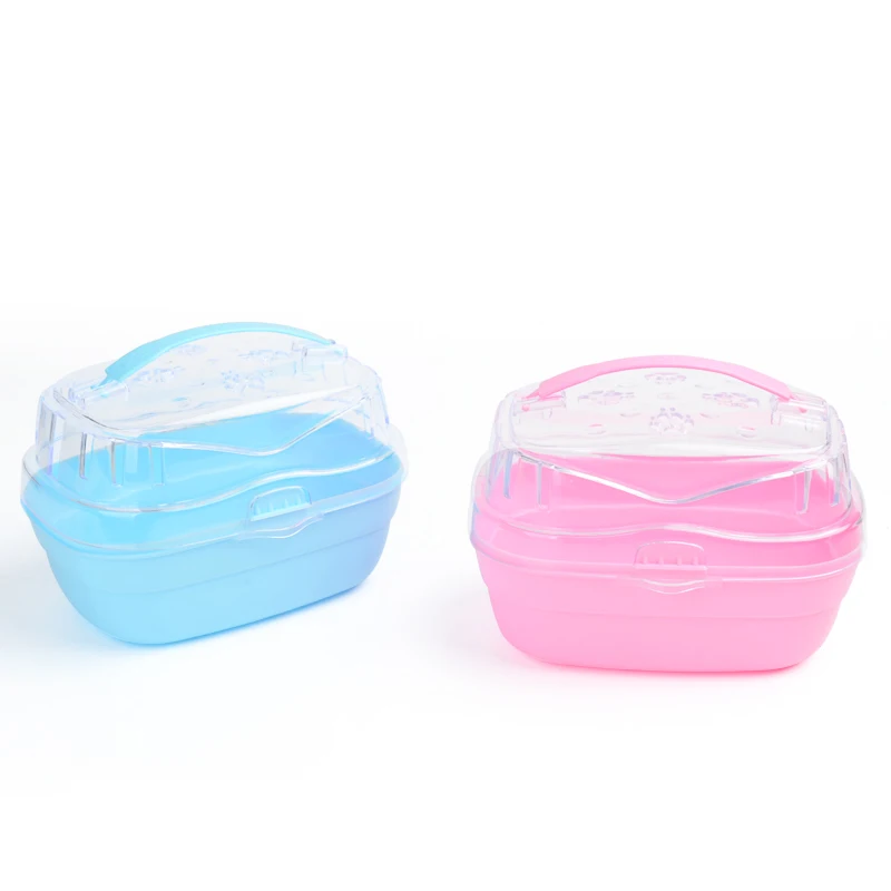 

Fashion portable pet princess portable box hamster take-away transport cage transparent hamster cage