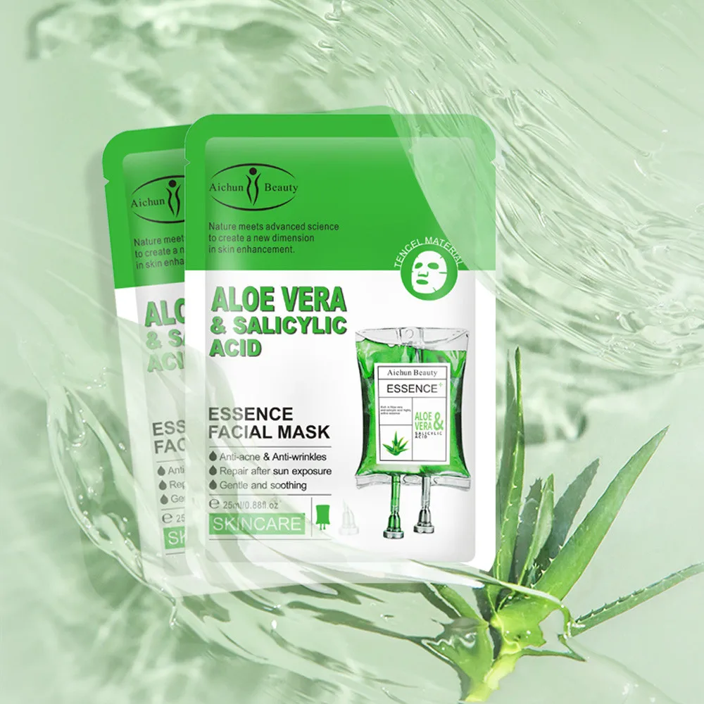 

Face Sheet Mask Aloe Vera Nourishing Moisturizing Facial Sheet Mask Hydrating Anti-wrinkle And Anti-aging Facial Care Mask