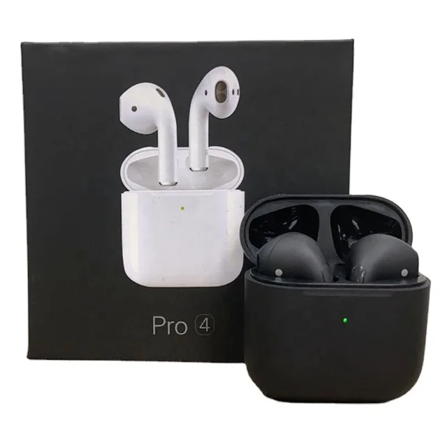 

Black In-ear Smart Earphone Handsfree Mini Air Pro 4 Wireless Airbuds For Apple